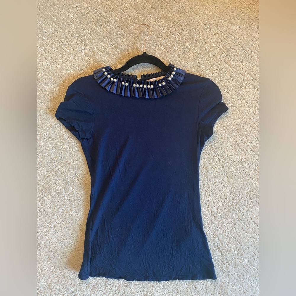 Ted Baker London Pearl Pleated Collar Shirt